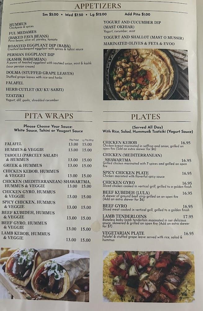 Stardust: Inspired Mediterranean , Persian Menu image 1