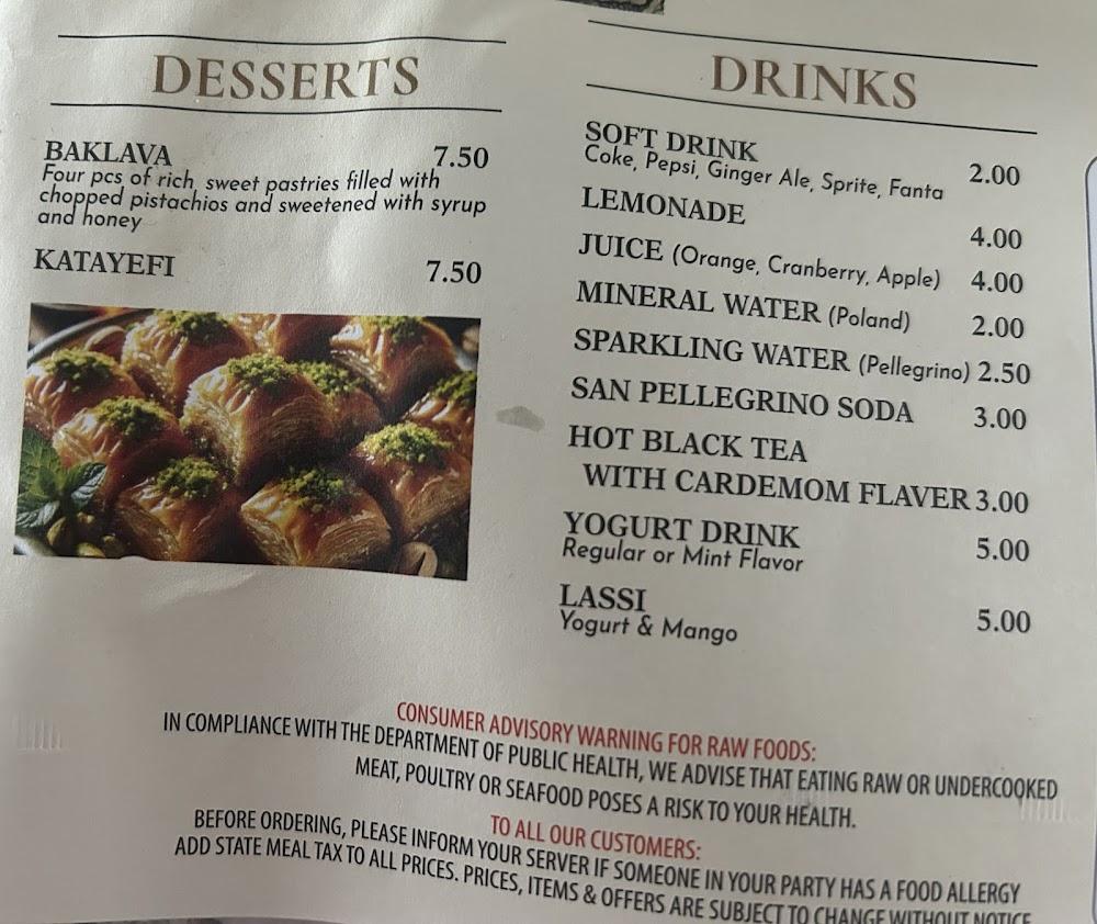 Stardust: Inspired Mediterranean , Persian Menu image 4